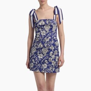 Alice + Olivia Maryann Floral Print Mini Dress NWT
